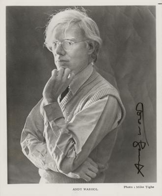 Lot #420 Andy Warhol Signed Photograph