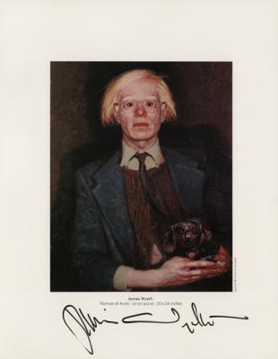 Lot #421 Andy Warhol and Jamie Wyeth Signed Program - Image 2