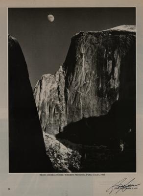 Lot #425 Ansel Adams Signed Magazine Page - Image 1