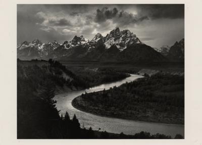 Lot #426 Ansel Adams Signed Postcard - Image 2