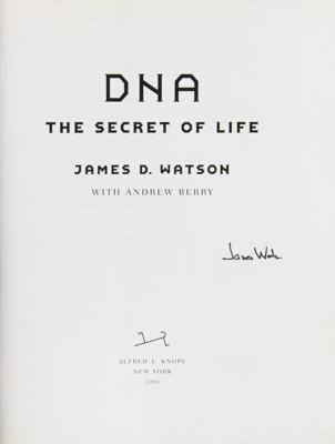 Lot #245 DNA: James D. Watson Signed Book - Image 2