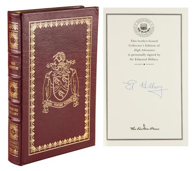 Lot #250 Edmund Hillary Signed Book - High Adventure