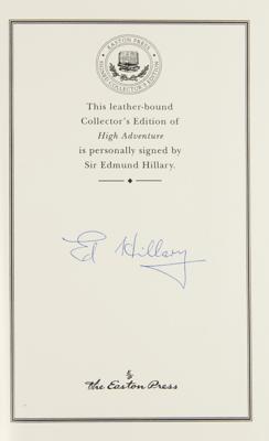 Lot #250 Edmund Hillary Signed Book - High Adventure - Image 2