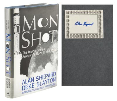 Lot #396 Alan Shepard Signed Book - Moon Shot - Image 1