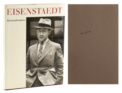 Lot #432 Alfred Eisenstaedt Signed Book - Remembrances