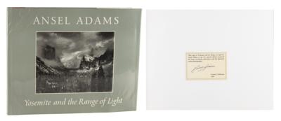Lot #429 Ansel Adams Signed Book - Yosemite and the Range of Light