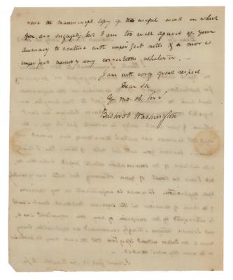 Lot #167 Bushrod Washington Autograph Letter Signed on Supreme Court Decisions - Image 2