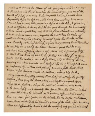 Lot #5 Abigail Adams Autograph Letter Signed on JQA, Jefferson, Sally Hemings, and England - Image 2