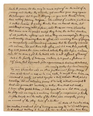 Lot #5 Abigail Adams Autograph Letter Signed on JQA, Jefferson, Sally Hemings, and England - Image 3