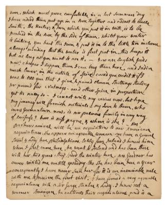 Lot #5 Abigail Adams Autograph Letter Signed on JQA, Jefferson, Sally Hemings, and England - Image 6