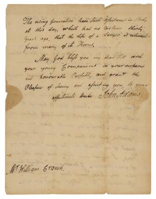 Lot #4 John Adams Autograph Letter Signed on US Constitution - Image 2