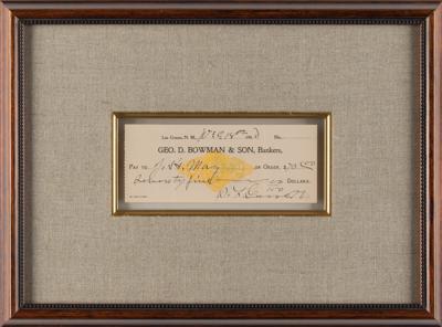 Lot #222 Pat Garrett Signed Check (1900) - Image 3