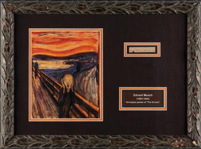 Lot #415 Edvard Munch Signature