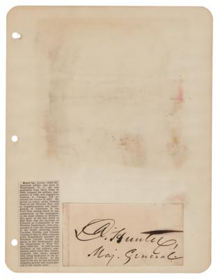 Lot #265 Lincoln Assassination: David Hunter Signature - Image 2