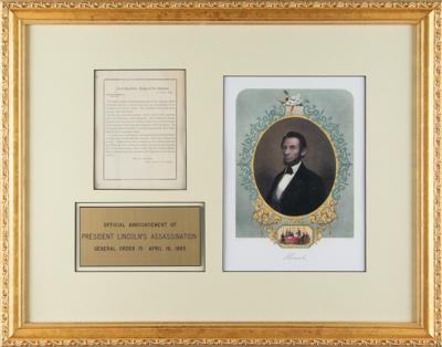 Lot #103 Abraham Lincoln: General Orders of the President's Assassination - Image 1