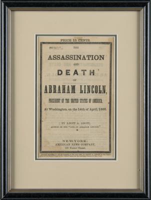 Lot #264 Abraham Lincoln Assassination Booklet by Abott A. Abott - Image 2