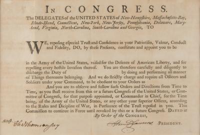 Lot #31 Henry Laurens Signed Military Document, Issued for 'the Defence of American Liberty' - Image 2