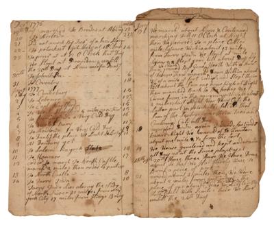 Lot #84 Revolutionary War Journal of Jared Lane (1776-1777) - Image 2
