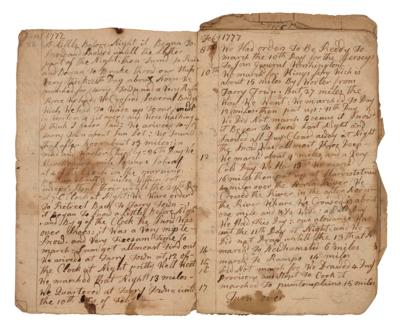 Lot #84 Revolutionary War Journal of Jared Lane (1776-1777) - Image 3