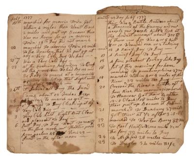 Lot #84 Revolutionary War Journal of Jared Lane (1776-1777) - Image 4