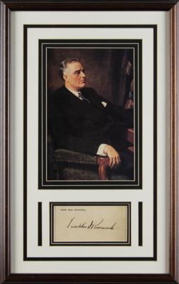Lot #156 Franklin D. Roosevelt Signature