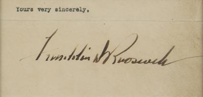 Lot #156 Franklin D. Roosevelt Signature - Image 2