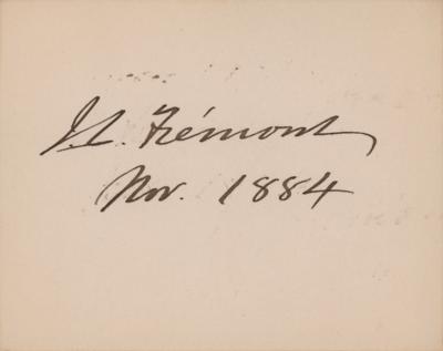 Lot #329 John C. Fremont Signature