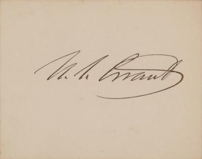 Lot #106 U. S. Grant Signature