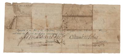 Lot #255 Sam Houston Document Signed for Protection of Frontier - Image 2