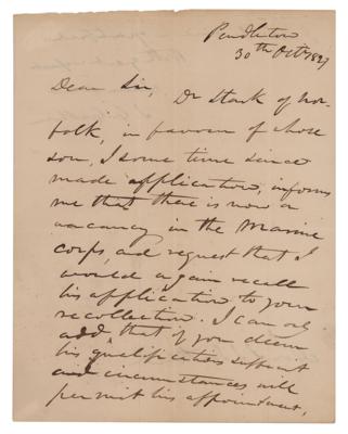 Lot #238 John C. Calhoun Autograph Letter Signed