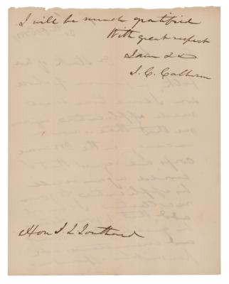 Lot #238 John C. Calhoun Autograph Letter Signed - Image 2