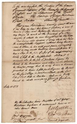 Lot #23 John Hancock and Samuel Adams Document Signed for Boston Liquor License - Image 5