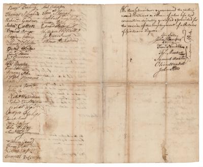 Lot #23 John Hancock and Samuel Adams Document Signed for Boston Liquor License - Image 4