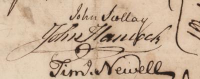 Lot #23 John Hancock and Samuel Adams Document Signed for Boston Liquor License - Image 3