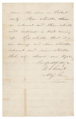 Lot #105 U. S. Grant Autograph Letter Signed to Gen. Sherman (1863) - Image 2