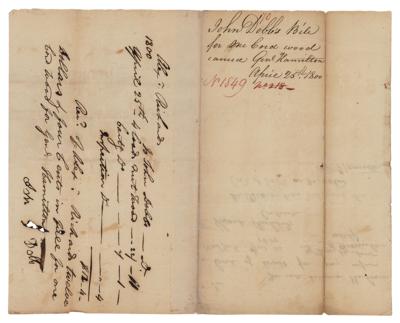 Lot #60 Alexander Hamilton and Elizabeth Schuyler Hamilton Autograph Notes Signed - Image 2