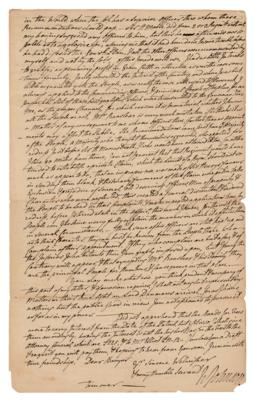 Lot #318 William Johnson Autograph Letter Signed - Image 3