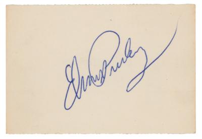 Lot #518 Elvis Presley Signature (1969)