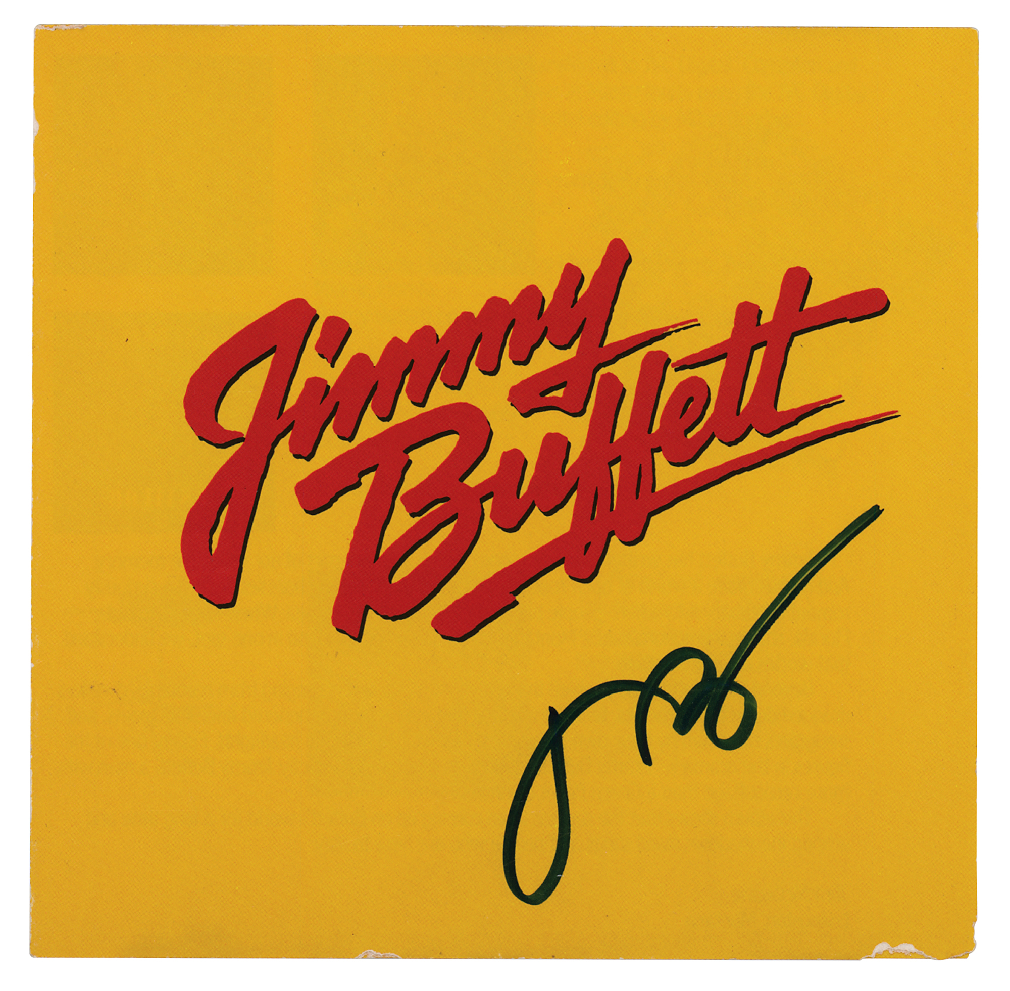 Jimmy Buffett Signed CD Booklet