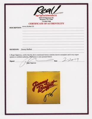 Lot #554 Jimmy Buffett Signed CD Booklet - Image 2