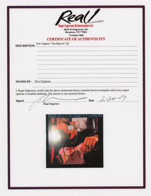 Lot #556 Eric Clapton Signed CD Booklet - Image 2