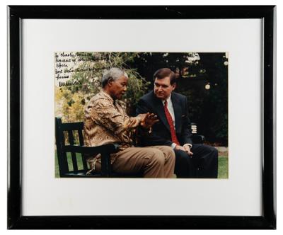 Lot #201 Nelson Mandela Signed Oversized Photograph - Image 2