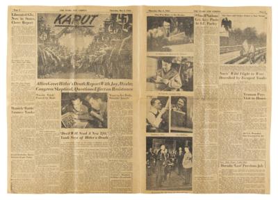 Lot #344 World War II: Liberation of Dachau/German Surrender Newspaper - Image 2