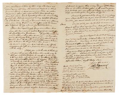 Lot #19 John Hancock Autograph Letter Signed to Wife from Continental Congress (1777) - Image 3