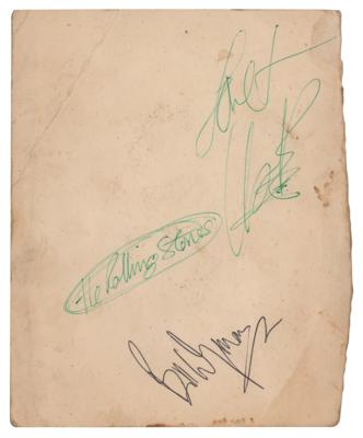 Lot #589 Rolling Stones: Watts and Wyman Signatures - Image 1