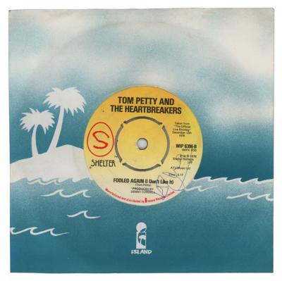 Lot #583 Tom Petty Signed 45 RPM Record - Image 1