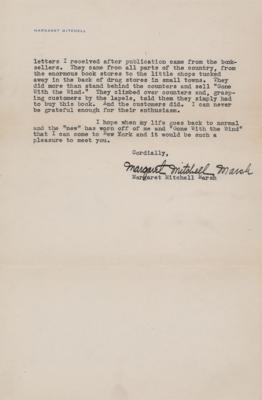 Lot #464 Margaret Mitchell Typed Letter Signed on Gone With the Wind - Image 3