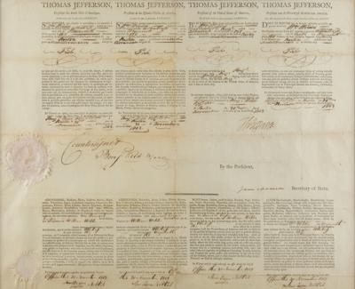 Lot #7 Thomas Jefferson and James Madison Document Signed - Image 2