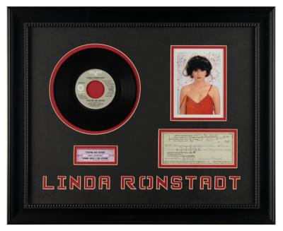 Lot #592 Linda Ronstadt Signed Check - Image 1