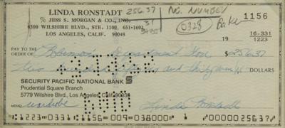 Lot #592 Linda Ronstadt Signed Check - Image 2